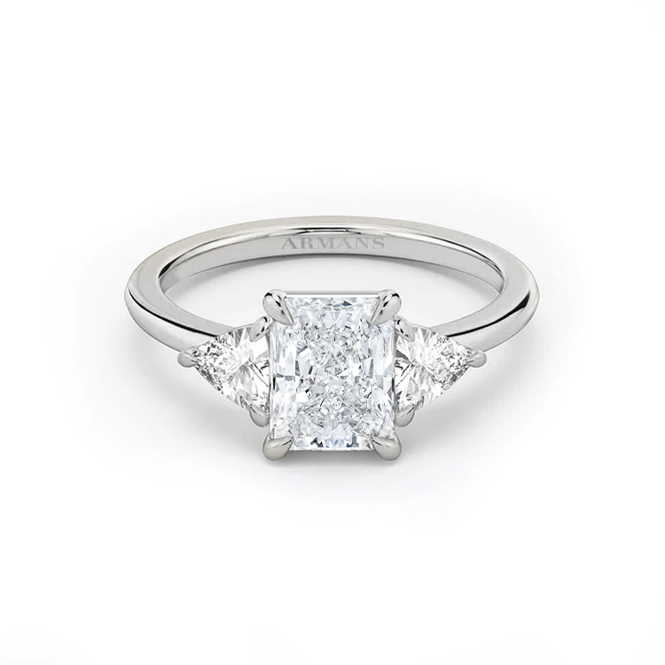 Radiance Trilogy Lab Grown Engagement Ring - Armans Fine Jewellery