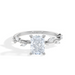 Radiant Lab Grown Diamond Leaf Engagement Ring - Armans Fine Jewellery