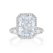 Radiant Seamless Halo Engagement Ring - Armans Fine Jewellery