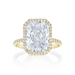 Radiant Seamless Halo Lab Grown Engagement Ring - Armans Fine Jewellery