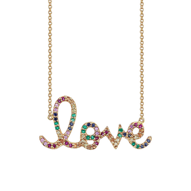Rainbow Love Necklace - Armans Fine Jewellery