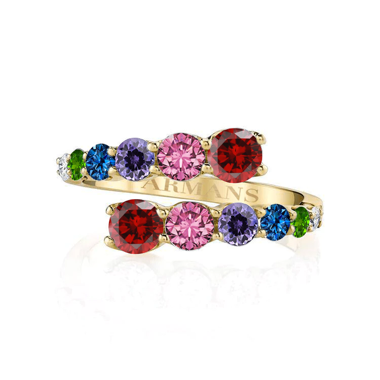 Rainbow Wrap Diamond Ring - Armans Fine Jewellery