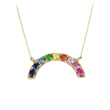 Rainbow Radiance Necklace - Armans Fine Jewellery