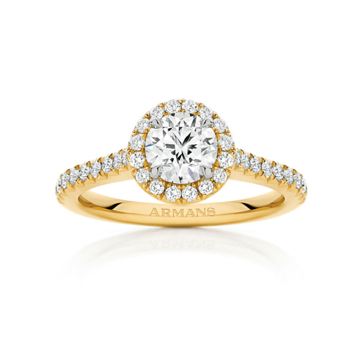 Imperial Halo Lab Grown Engagement Ring - Armans Fine Jewellery