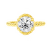 Round Cordelia Diamond Braided Engagement Ring - Armans Fine Jewellery