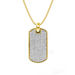 Round Diamond Dog Tag Necklace - Armans Fine Jewellery