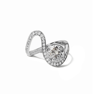 Round Diamond Loop Ring - Armans Fine Jewellery