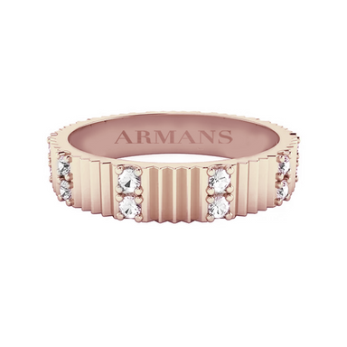 Scarlett Fluted Diamond Eternity Band - Armans Fine Jewellery