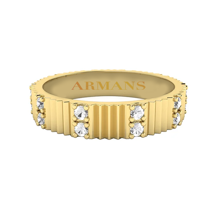 Scarlett Fluted Diamond Eternity Band - Armans Fine Jewellery