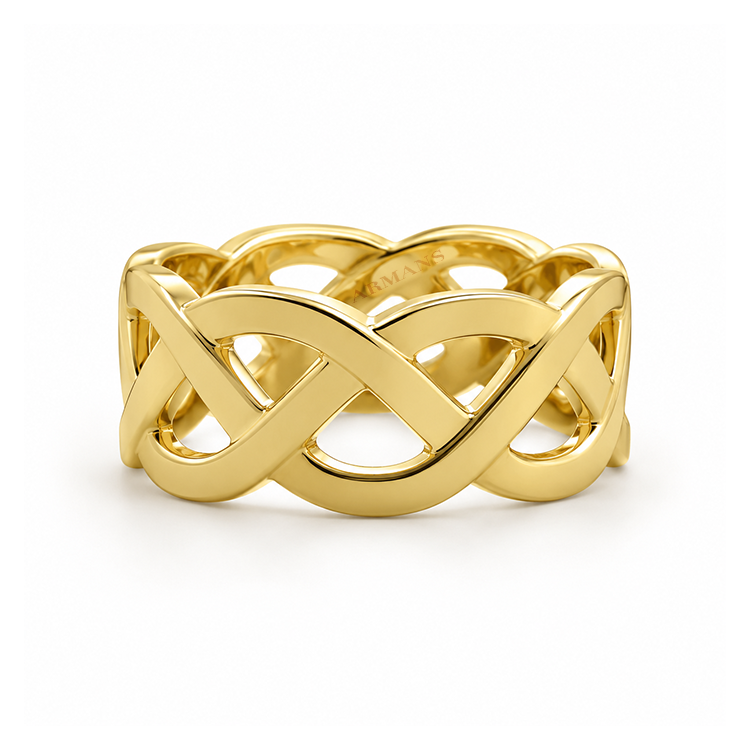 Sculpted Crossover Ring