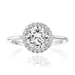 Seamless Round Halo Lab Grown Engagement Ring With Plain Band - Armans Fine Jewellery