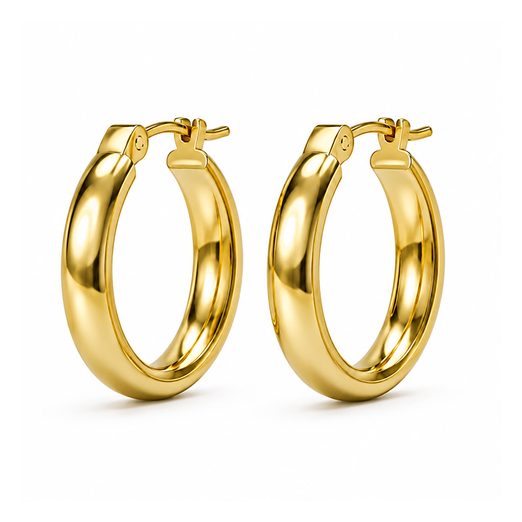 Signature Gold Hoop Earrings