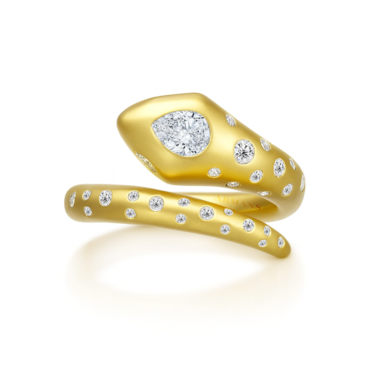 Serpentine Twist Diamond Ring - Armans Fine Jewellery