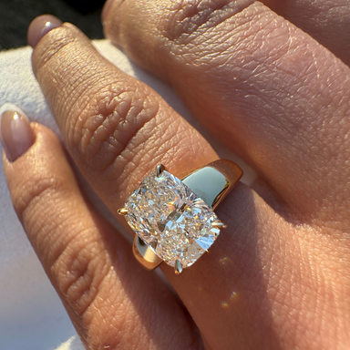 Solara Cushion Engagement Ring - Armans Fine Jewellery