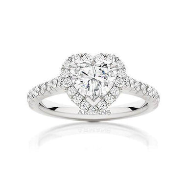 Solest Heart Lab Grown Engagement Ring - Armans Fine Jewellery