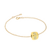 Solid Gold Block Charm with Diamond Number Bracelet - Armans Fine Jewellery
