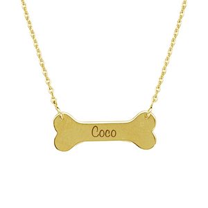 Solid Gold Dog Bone Necklace | Armans Fine Jewellery