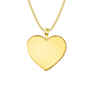 Solid Gold Heart Shaped Memorial Photo Necklace - Armans Fine Jewellery