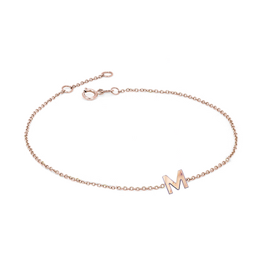 Solid Gold Initial Bracelet - Armans Fine Jewellery