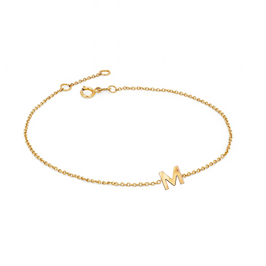 Solid Gold Initial Bracelet - Armans Fine Jewellery