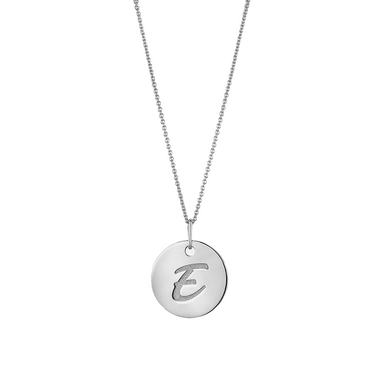 Solid Gold Initial Disc Pendant - Armans Fine Jewellery