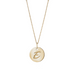 Solid Gold Initial Disc Pendant - Armans Fine Jewellery