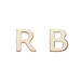 Solid Gold Initial Earrings - Armans Fine Jewellery