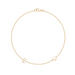 Solid Gold Initial Heart Anklet - Armans Fine Jewellery