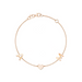 Solid Gold Initial Heart Bracelet - Armans Fine Jewellery