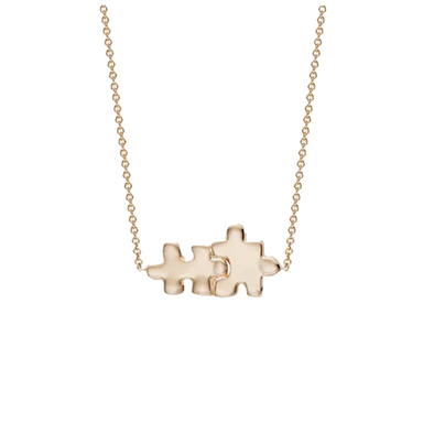 Solid Gold Jigsaw Puzzle Necklace - Armans Fine Jewellery