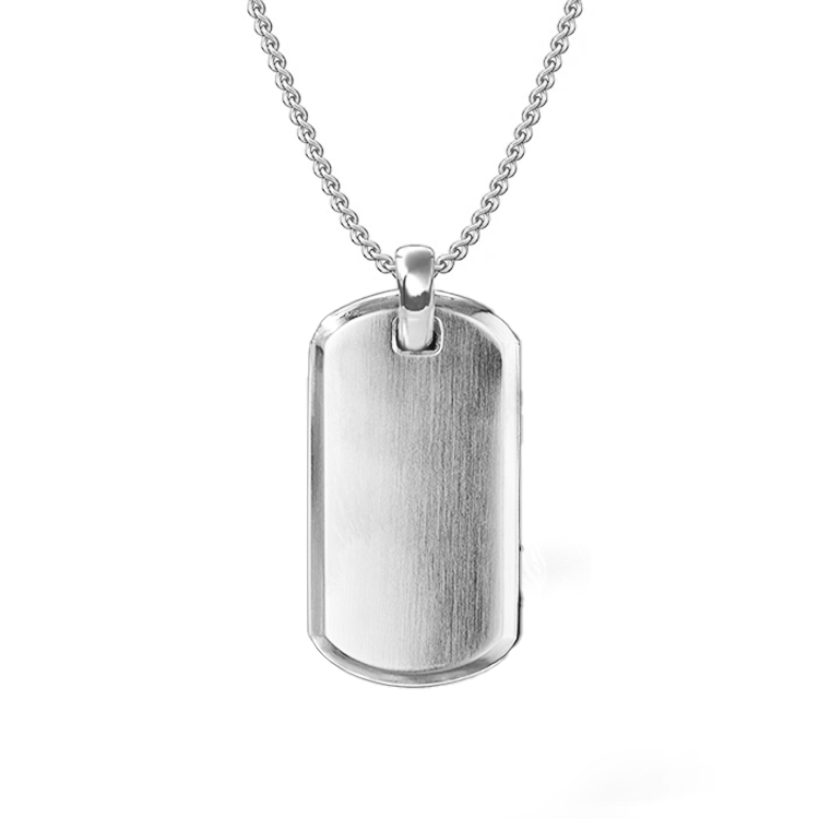 Solid Gold Men's Dog Tag Necklace Armans Fine Jewellery
