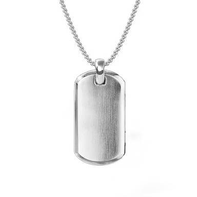 Solid Gold Men's Dog Tag Necklace - Armans Fine Jewellery