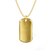 Solid Gold Men's Dog Tag Necklace - Armans Fine Jewellery