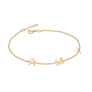 Solid Gold Multi-Initial Bracelet - Armans Fine Jewellery