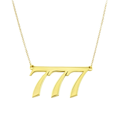Solid Gold Number Bar Necklace - Armans Fine Jewellery