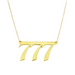Solid Gold Number Bar Necklace - Armans Fine Jewellery