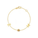 Solid Gold Paw Initial Bracelet - Armans Fine Jewellery