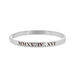 Solid Gold Roman Numeral Bangle - Armans Fine Jewellery