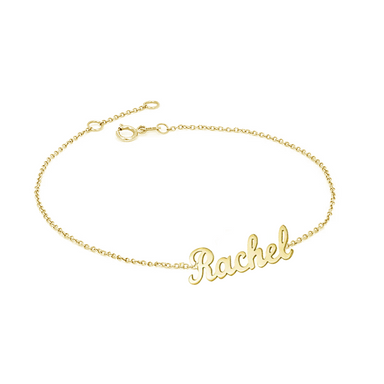 Solid Gold Script Name Bracelet - Armans Fine Jewellery