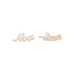 Solid Gold Script Name Studs - Armans Fine Jewellery