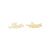 Solid Gold Script Name Studs - Armans Fine Jewellery