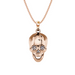 Solid Gold Skull Necklace With Diamond Eyes - Armans Fine Jewellery