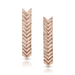 Solid Gold Triangle Drop Earrings - Armans Fine Jewellery