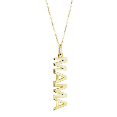 Solid Gold Vertical Name Necklace - Armans Fine Jewellery