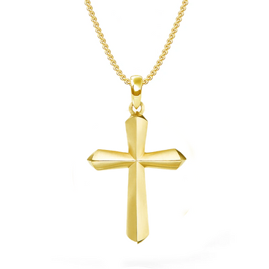 Solid Gold Roman Cross Necklace - Armans Fine Jewellery