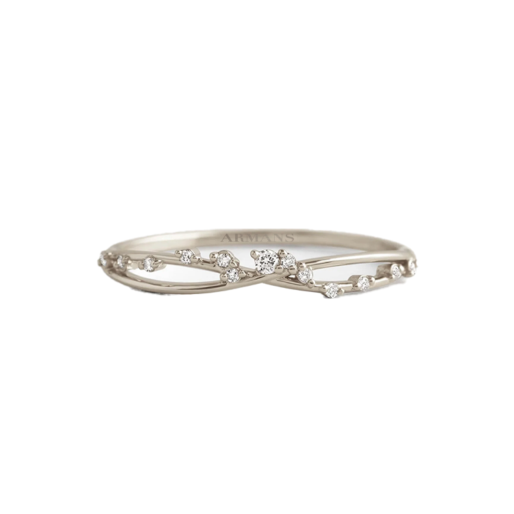Spaced Lab Grown Diamond Infinity Ring - Armans Fine Jewellery