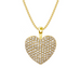 Sparkling Pavé Heart Necklace - Armans Fine Jewellery