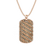 Diamond Wave Dog Tag Necklace - Armans Fine Jewellery