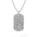 Diamond Wave Dog Tag Necklace - Armans Fine Jewellery