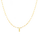Block Letter Necklace with Paperclip Chain - Armans Fine Jewellery